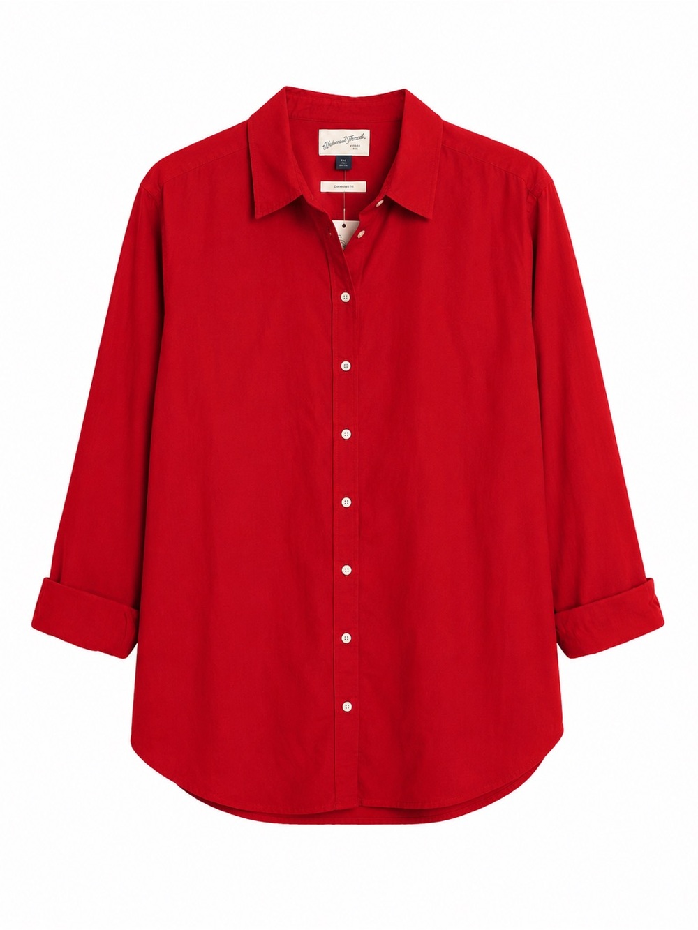 Universal Thread Women’s Vibrant Red Button-Down Shirt